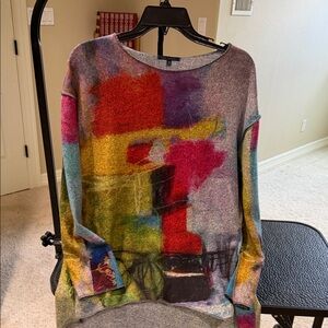 Colorful Abstract Women's Sweater